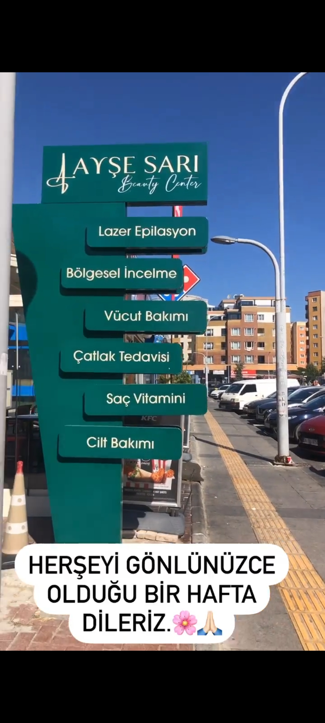 Hizmet totemi — lazer epilasyon, bölgesel incelme, cilt bakımı